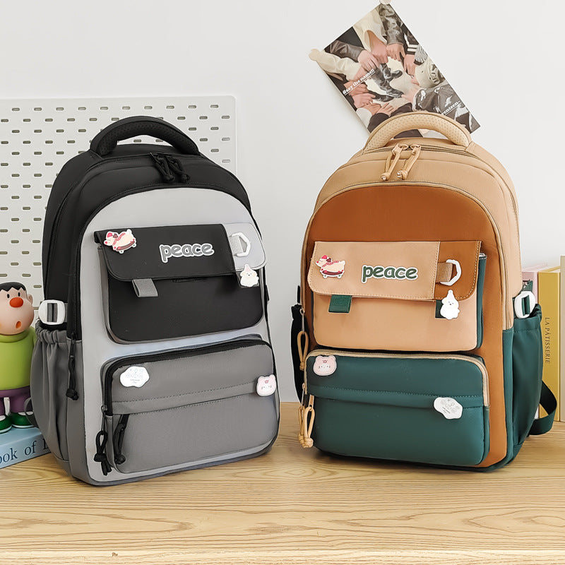 Women's Large Capacity Lightweight Simple Schoolbag