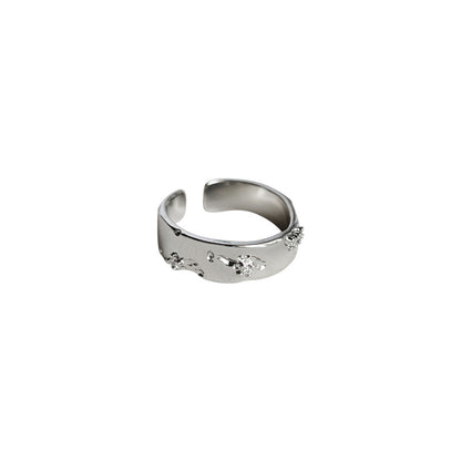 Micro-pave Zircon Open Adjustable Ring