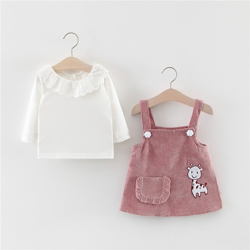 Baby Girl Beautiful Dress - 2 Pieces Set (Available)