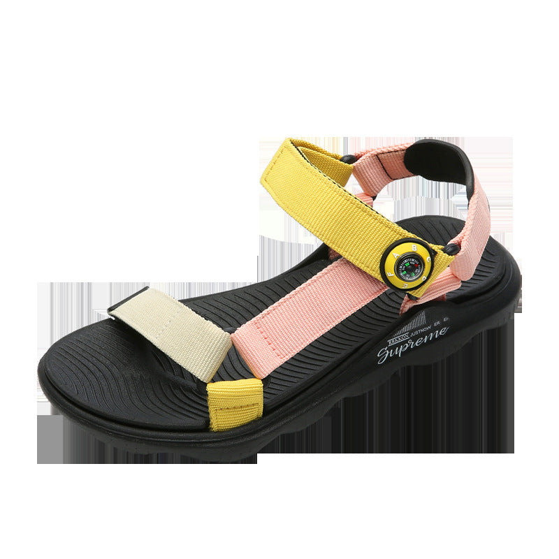 Candy Color Kids Webbing Beach Sandals (Available)