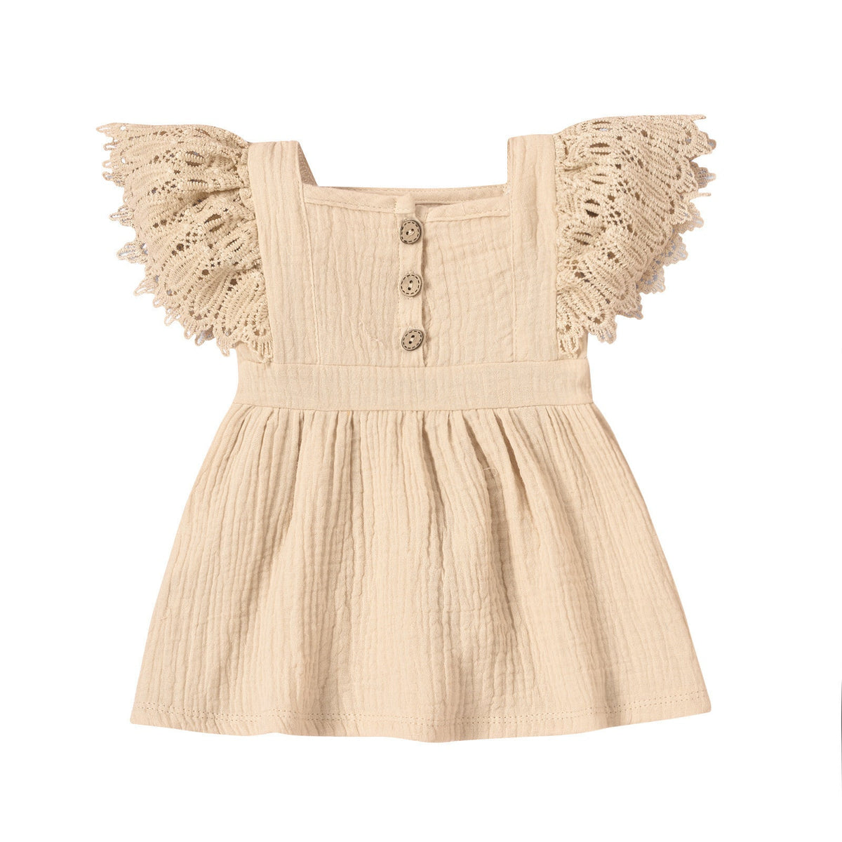 Spring Infant Children's Solid Color Sleeveless Dress(Available)