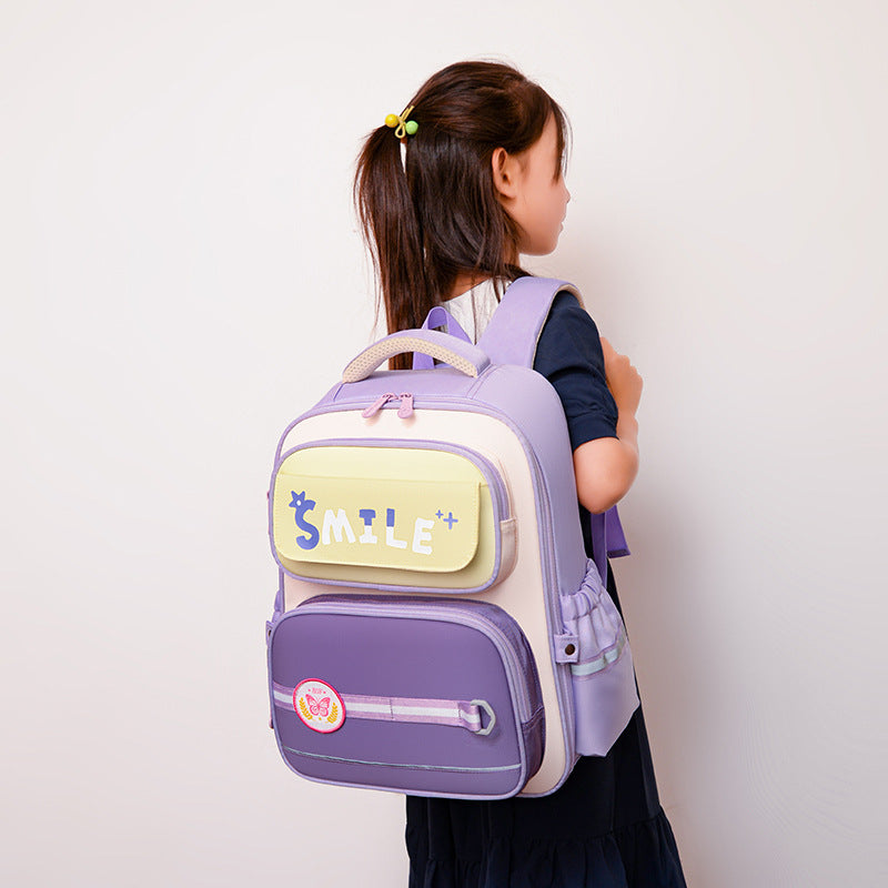 Children's Cartoon Letters British Style Schoolbag