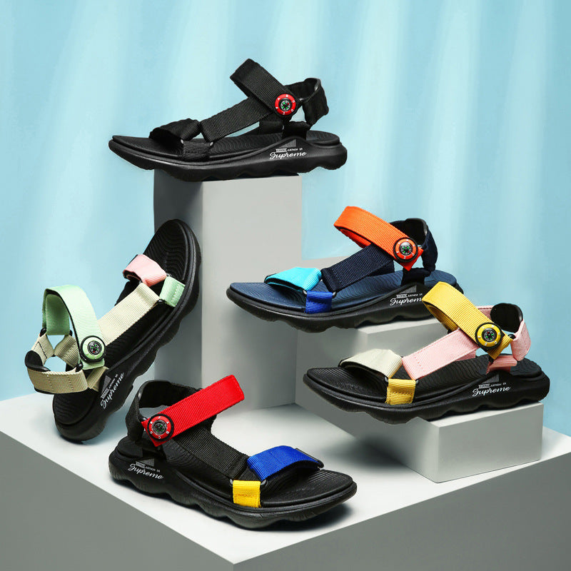 Candy Color Kids Webbing Beach Sandals (Available)