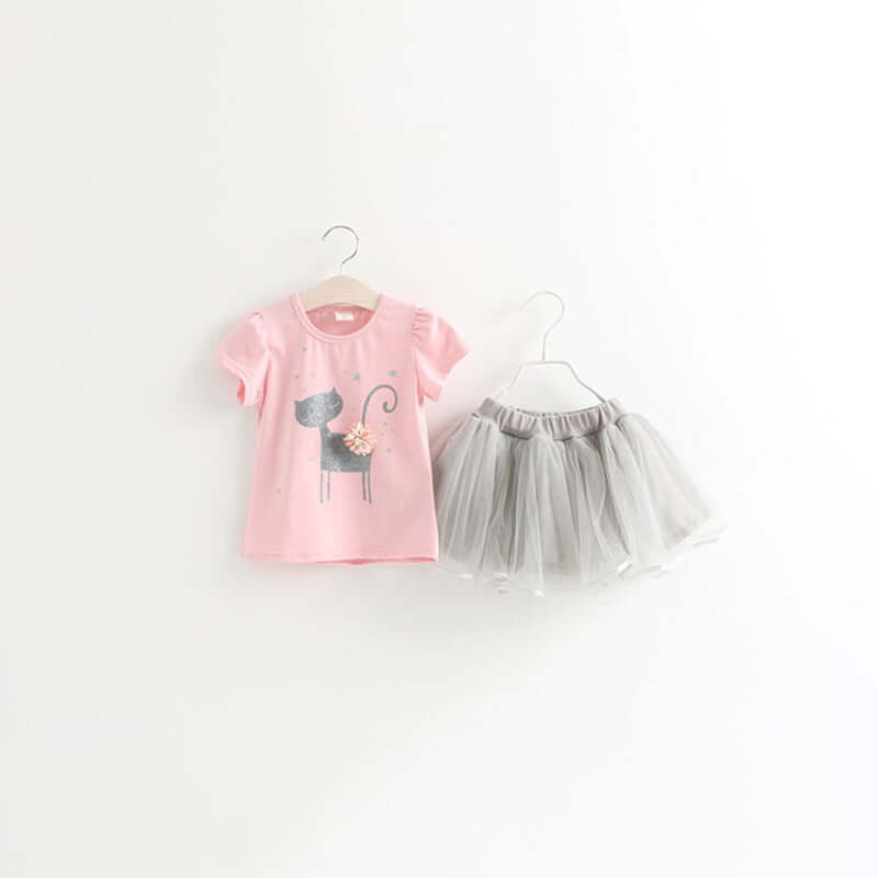Girls Two Piece Dress Bangladesh Solid Color Outfit - Small China Town