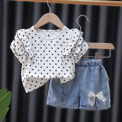 Children's Suit Women's Polka Dot Ruffles (available)