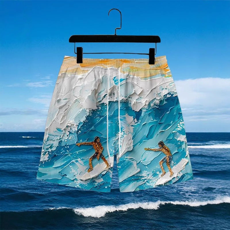 Fashion Digital Printing Men's Sports Beach Pants ( Available )