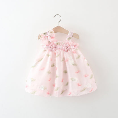 Two SUNFLOWER Suspenders For Girls Dress