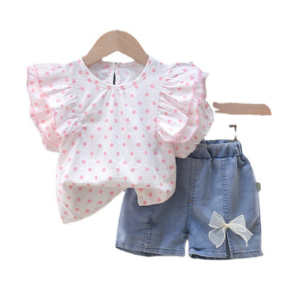 Children's Suit Women's Polka Dot Ruffles (available)