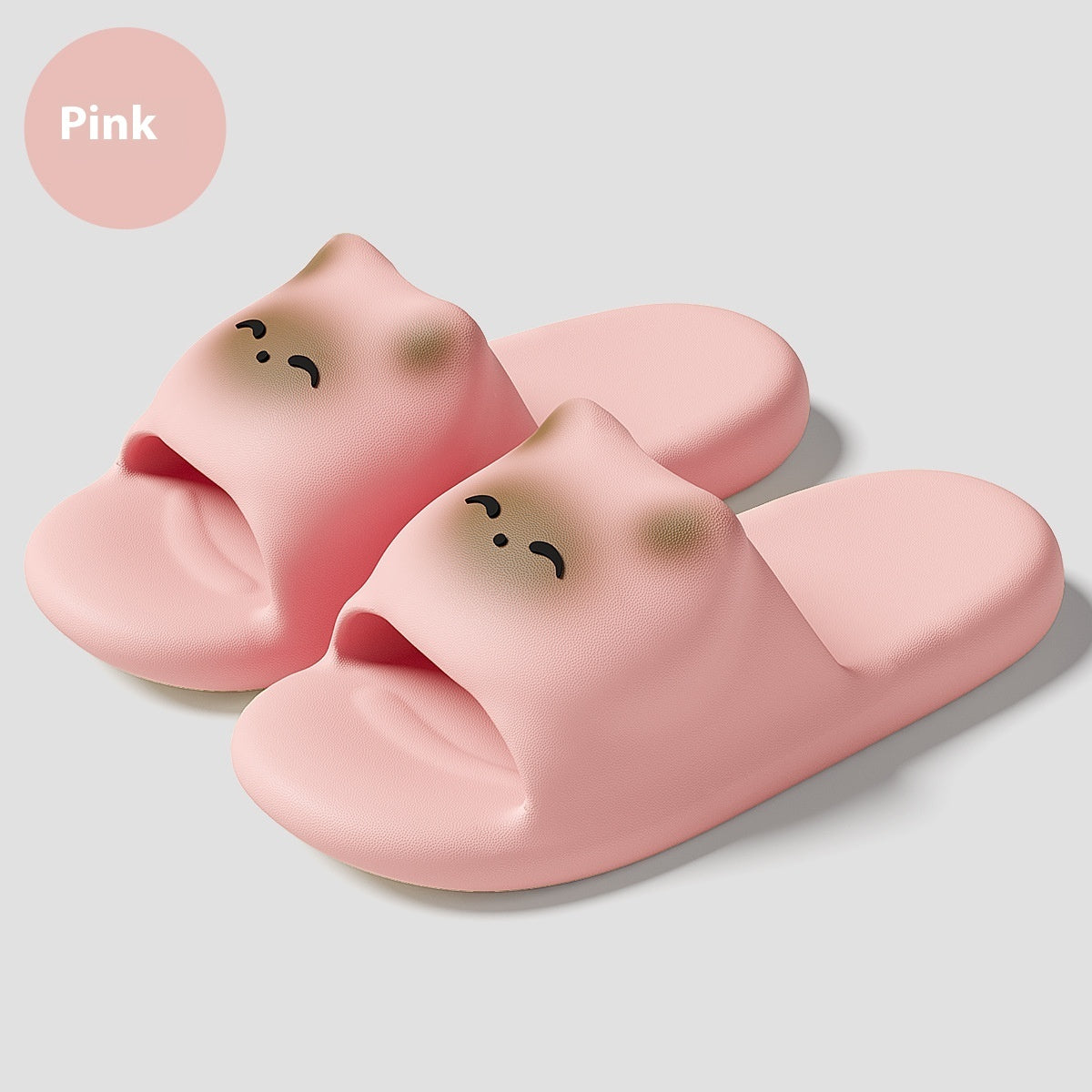 Cartoon Kitten Women's Soft Bottom Non-slip Eva Slippers  (Available)