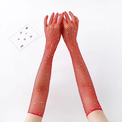 Stockings Mesh Long Gloves Wedding Accessories   (Available)