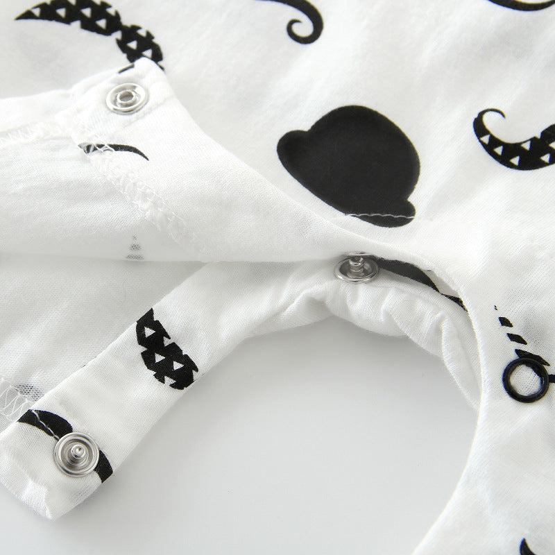 Baby bow gentleman climbing suit  (Available)
