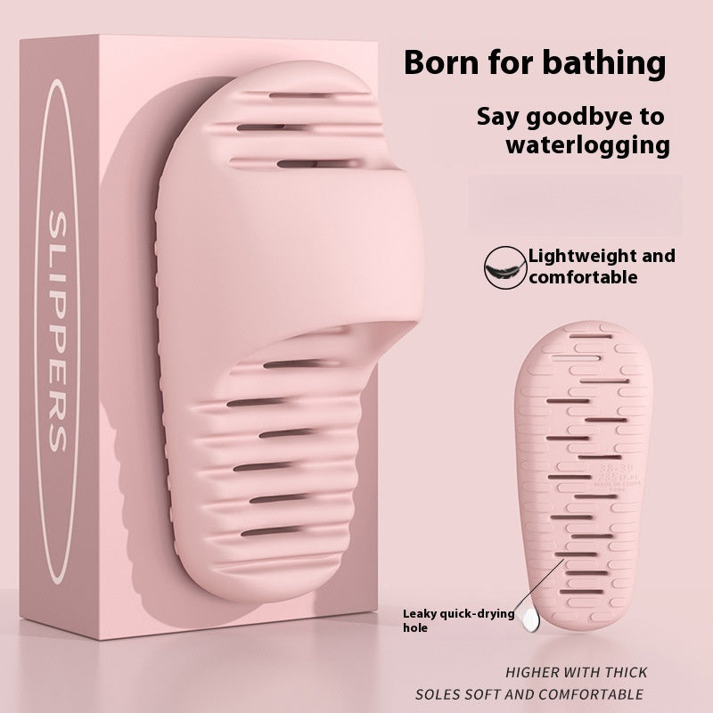 Quick-drying Bathroom Women's Wear-resistant Mute Slippers   (Available)