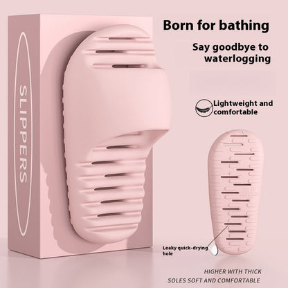 Quick-drying Bathroom Women's Wear-resistant Mute Slippers   (Available)