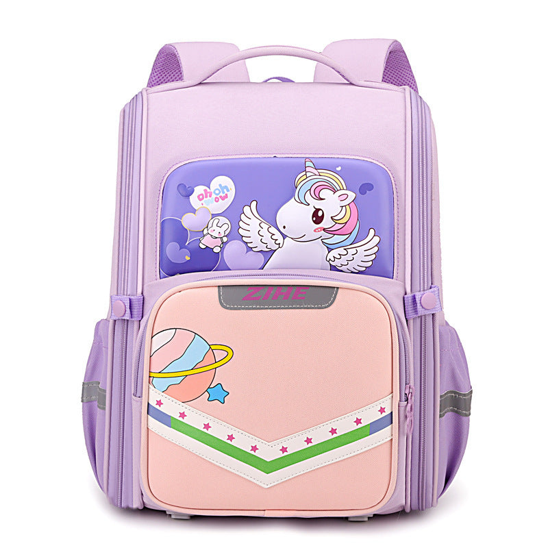 Cartoon Backpack For Reducing Burden And Protecting The Spine