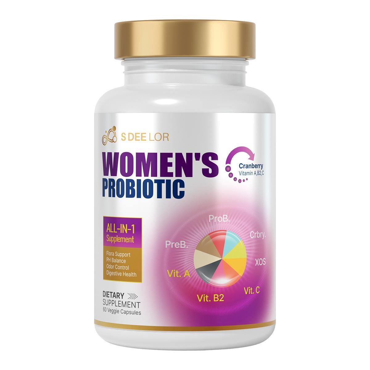 Bronson's Women's Probiotics Contain The Prebiotic Cranberry D-mannose To Support Healthy Digestion, Immunity, And Urinary Tract Care.