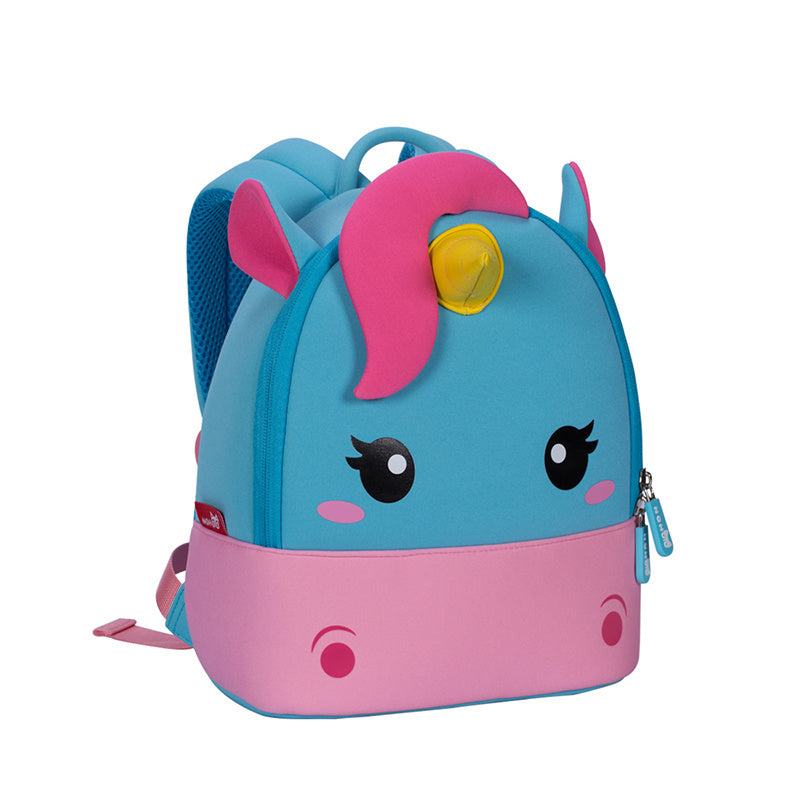 Kids School Backpack with padded shoulder straps, spacious compartments, breathable back panel, and durable water-resistant fabric