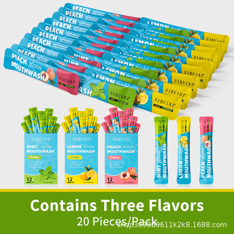 Mouthwash Pieces Set Pocket Portable Saliva