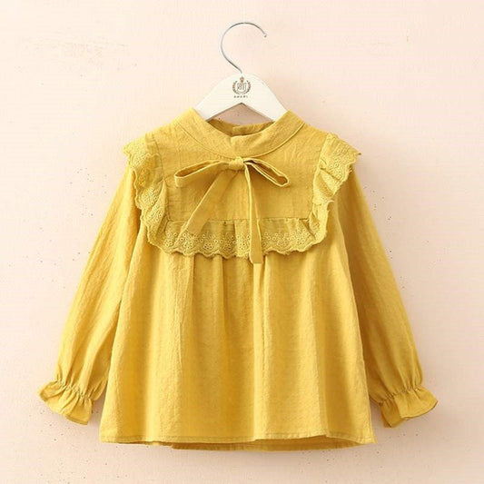 Children's bow long sleeve tunic (Available)