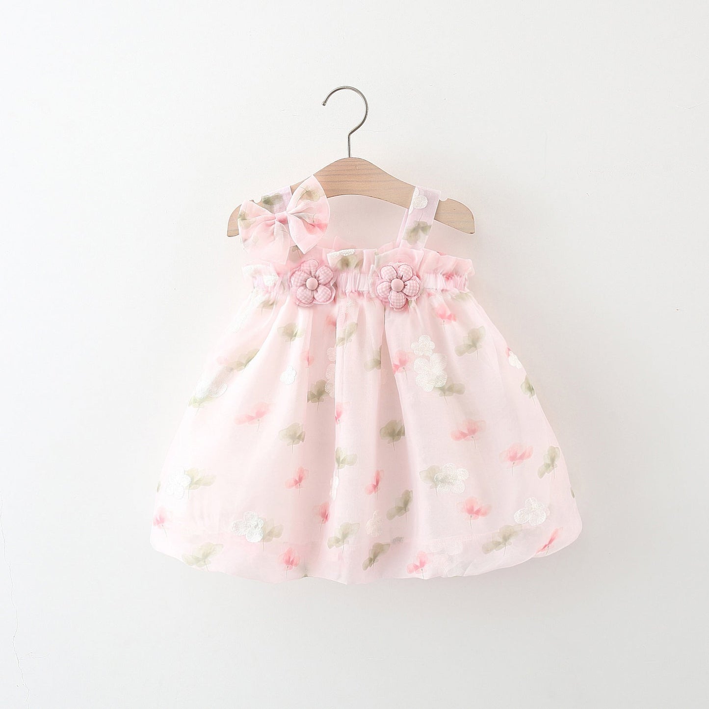 Two SUNFLOWER Suspenders For Girls Dress