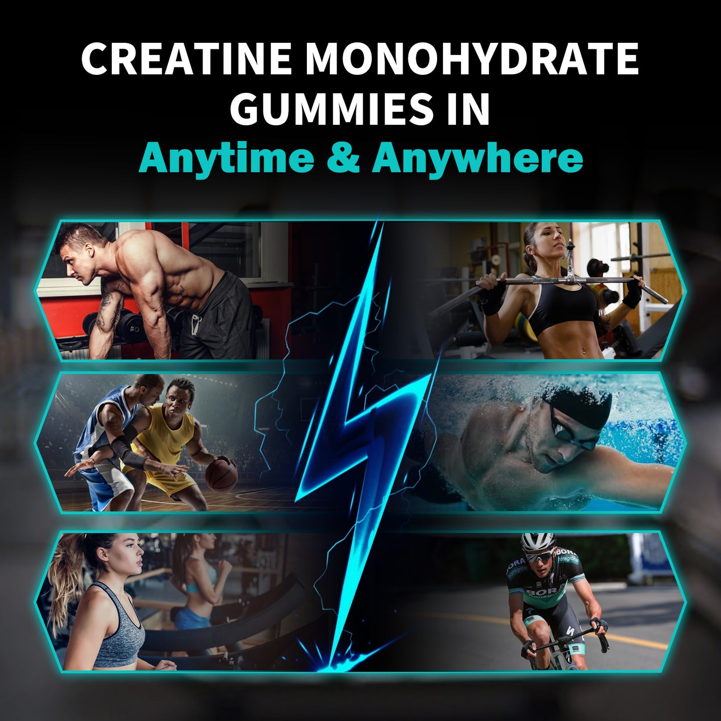 Fast Shipping Ready Stock Healthcare Supplements Creatine Monohydrate Pre Workout Gummies