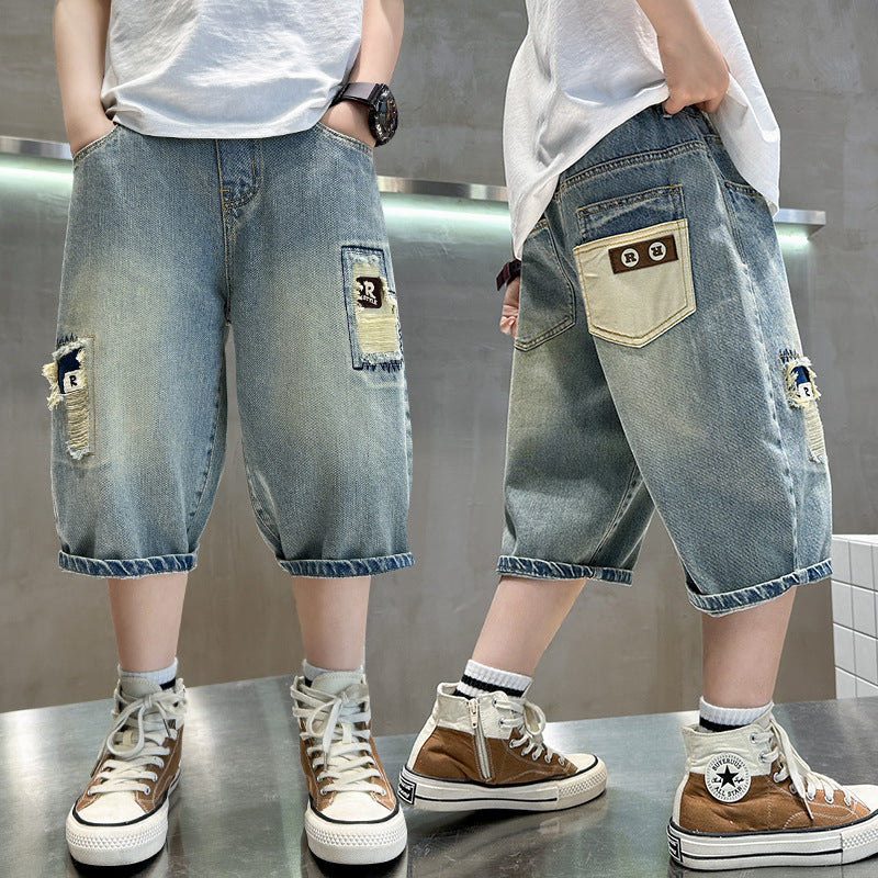 Boy Summer Clothing Shorts Thin Denim (Available)