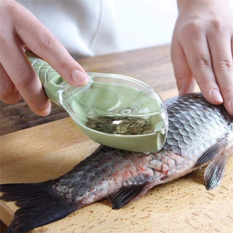 Fish Skin Brush Scraping Fish Scale Brush Grater Quick Disassembly Fish Knife Cleaning Peeling Skin Scraper Scraper Fish Scaler Kitchen Tools  (Available)