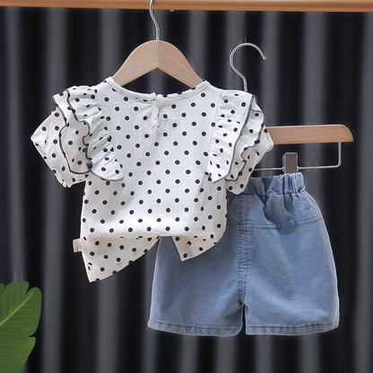 Children's Suit Women's Polka Dot Ruffles (available)
