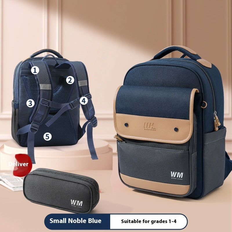 Children's Backpack For Grade Portable Burden Alleviation