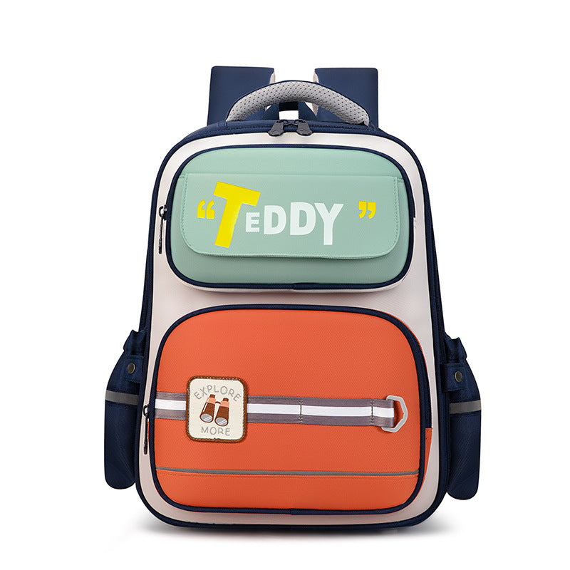 Children's Cartoon Letters British Style Schoolbag