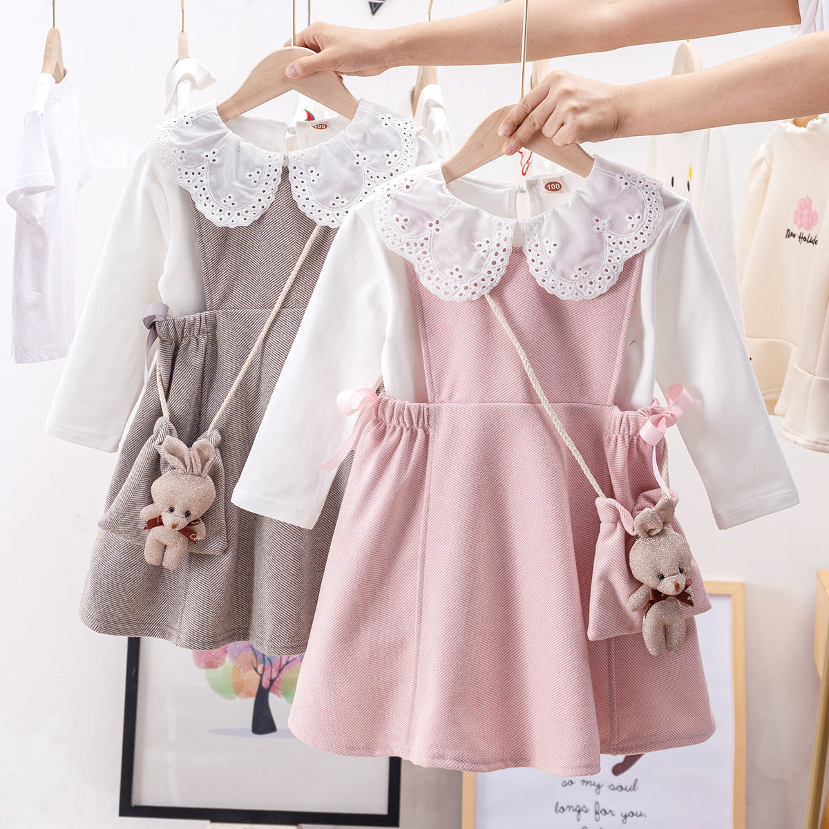 Spring And Autumn New Children Dress