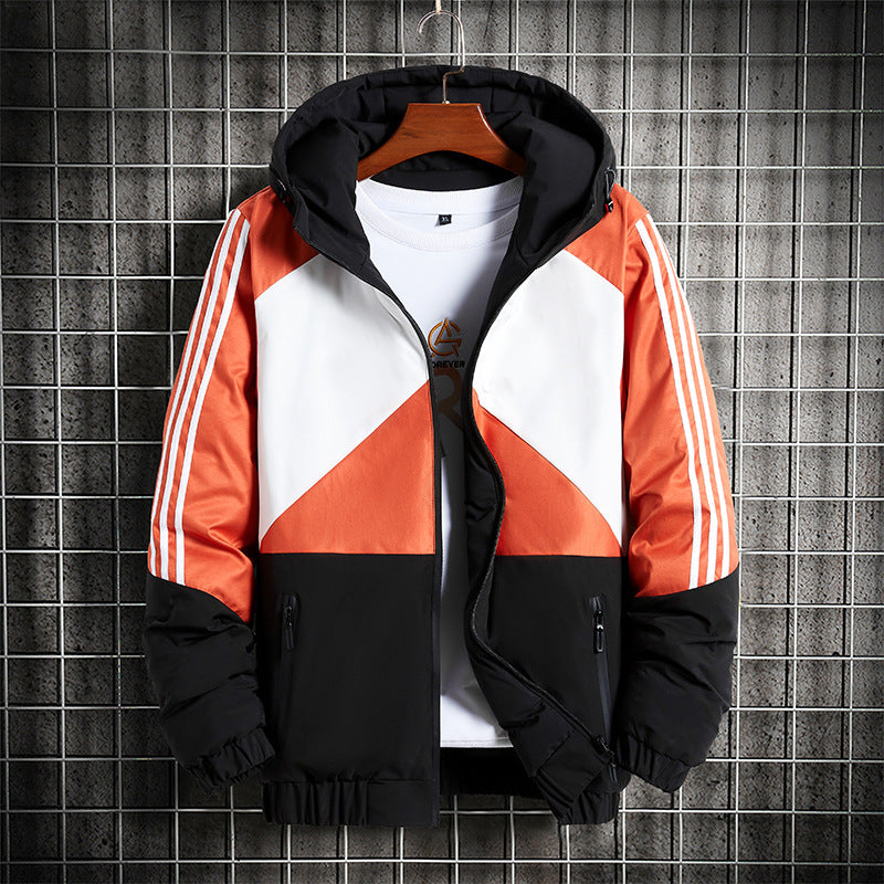 Down Cotton-padded Coat Men's Autumn And Winter Sports Double-sided