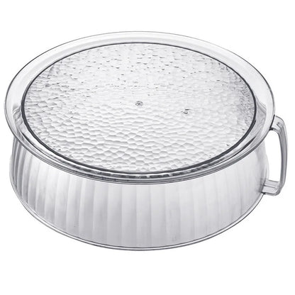 Household Food Insulation Cover Thermal Microwave Oven Cover Kitchen Tabletop Dust Proof Stackable Vegetable and Fruit Platter