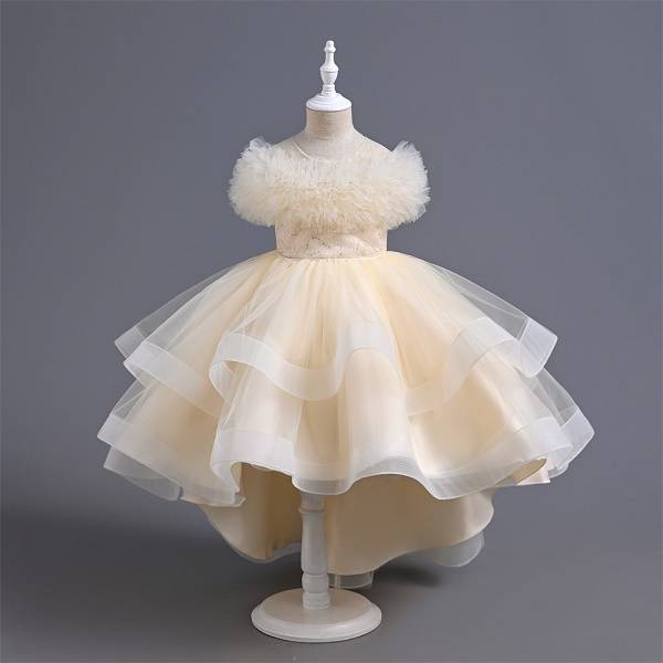 Children Summer Short Sleeve Girl Fairy Birthday Flower Dress (Copy)