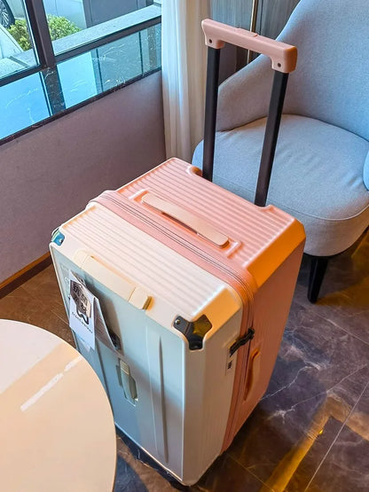 Carrier 28-inch Large Size Luggage 30/32/36/50 inch Explosion-proof Five Wheels  Brake Travel Suitcase Thickened PC Material