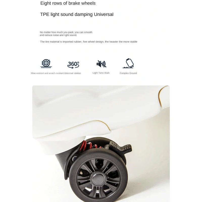 Carrier 28-inch Large Size Luggage 30/32/36/50 inch Explosion-proof Five Wheels  Brake Travel Suitcase Thickened PC Material