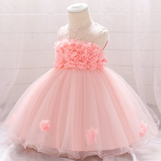 Toddler Girl Party Dresses Baby Dress For Girls 1 Year Birthday Princess Dress Christening Gown Infant Baptism Vestidos Clothes