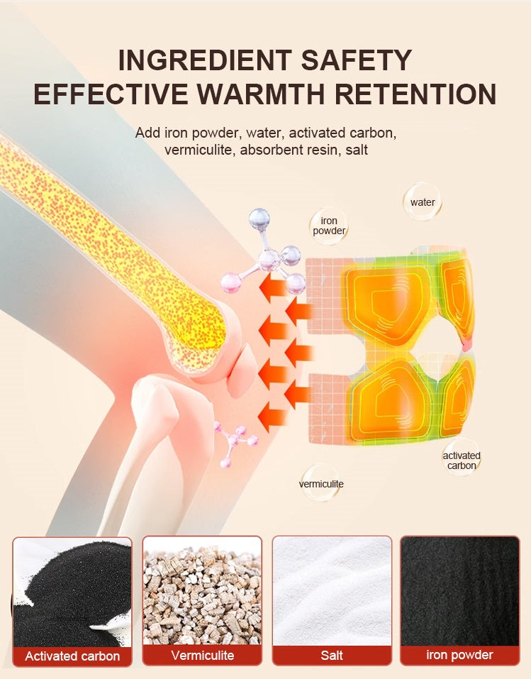 Self Heating Pain Relief Warm Knee Patch Pad (সেলফ হিটিং ব্যথা উপশম ওয়ার্ম হাঁটুর প্যাচ প্যাড)