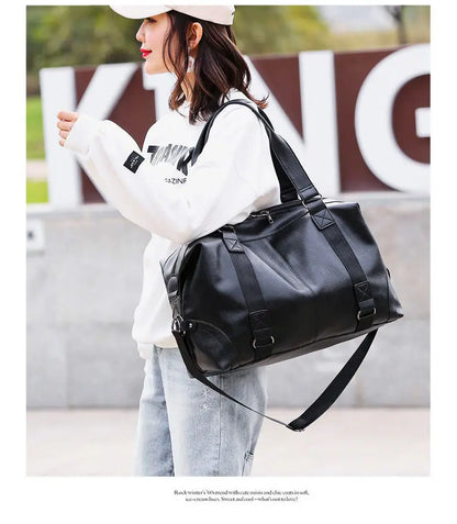 Fashion men Travel Bag Luggage Bag Large Capacity Leather Portable Business handbag crossbody Casual Men's Bag shoulder Trip Bag