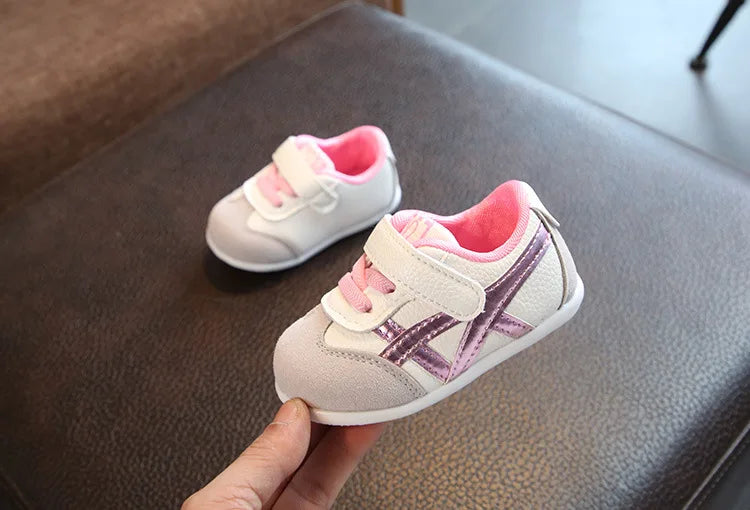 Baby Boys And Girls Toddler Shoes Infant Sneakers Newborn Soft Bottom First Walk Non-Slip Fashion