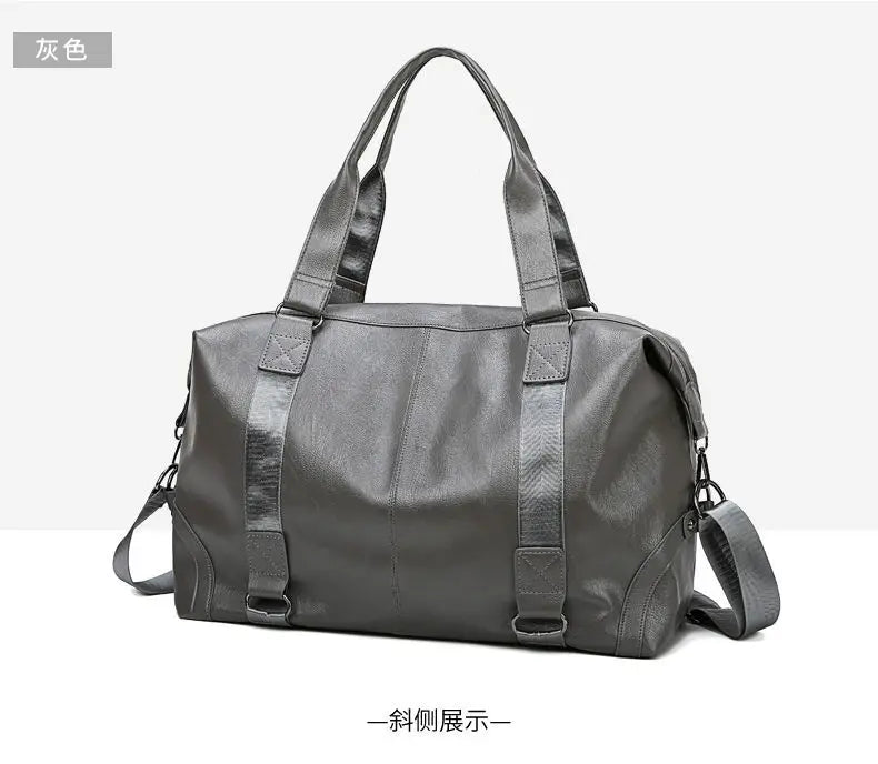 Fashion men Travel Bag Luggage Bag Large Capacity Leather Portable Business handbag crossbody Casual Men's Bag shoulder Trip Bag