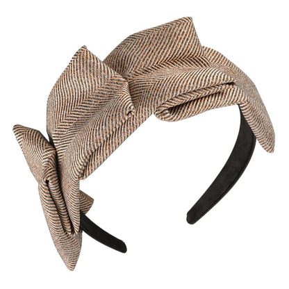 Fashion Autumn Winter Fabric Plaid Headband for Women Girls Non-slip Hairband Female Hair Hoop