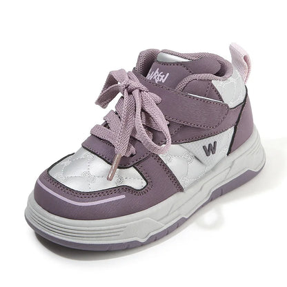 2025 High-Top Casual Sneakers for Boys and Girls Soft-Soled Bread Shoes for Spring Fall Autumn Sports Comfortable Baby Shoes