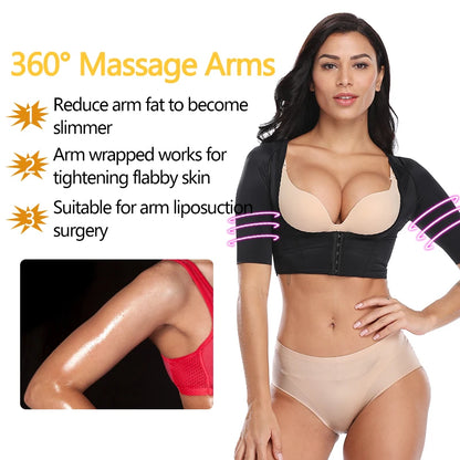 Women Upper Arm Shaper Post Surgical Slimmer Compression Sleeves Slimming Vest Humpback Posture Corrector Tank Tops Shapewear