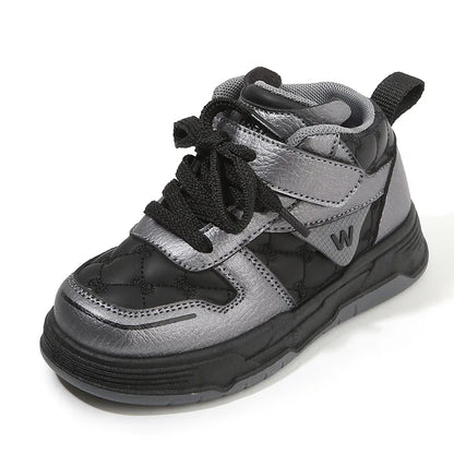 2025 High-Top Casual Sneakers for Boys and Girls Soft-Soled Bread Shoes for Spring Fall Autumn Sports Comfortable Baby Shoes