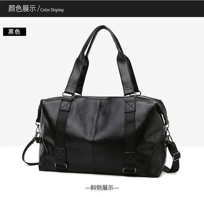 Fashion men Travel Bag Luggage Bag Large Capacity Leather Portable Business handbag crossbody Casual Men's Bag shoulder Trip Bag