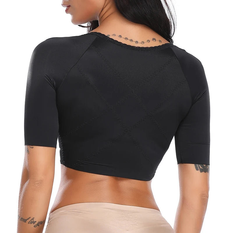 Women Upper Arm Shaper Post Surgical Slimmer Compression Sleeves Slimming Vest Humpback Posture Corrector Tank Tops Shapewear