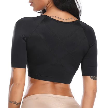 Women Upper Arm Shaper Post Surgical Slimmer Compression Sleeves Slimming Vest Humpback Posture Corrector Tank Tops Shapewear