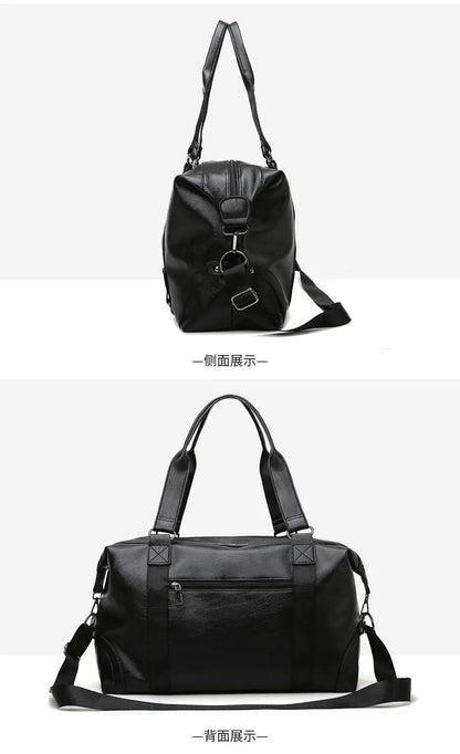 Fashion men Travel Bag Luggage Bag Large Capacity Leather Portable Business handbag crossbody Casual Men's Bag shoulder Trip Bag