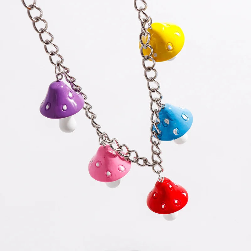 Women Cute Waist Chain Multicolor Acrylic Flower Pants Trousers Chain Punk Jewelry