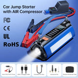 Portable Jump Starter With Air Compressor Power Bank